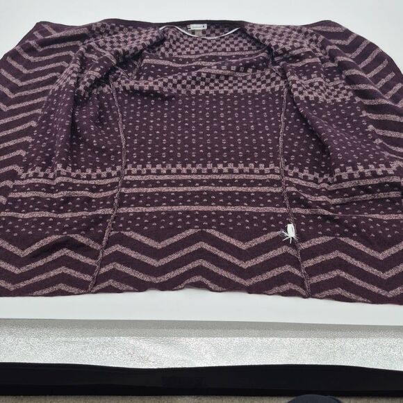SmartWool Women’s Size S Open Front Cardigan Sweater Avion Purple - Picture 4 of 6